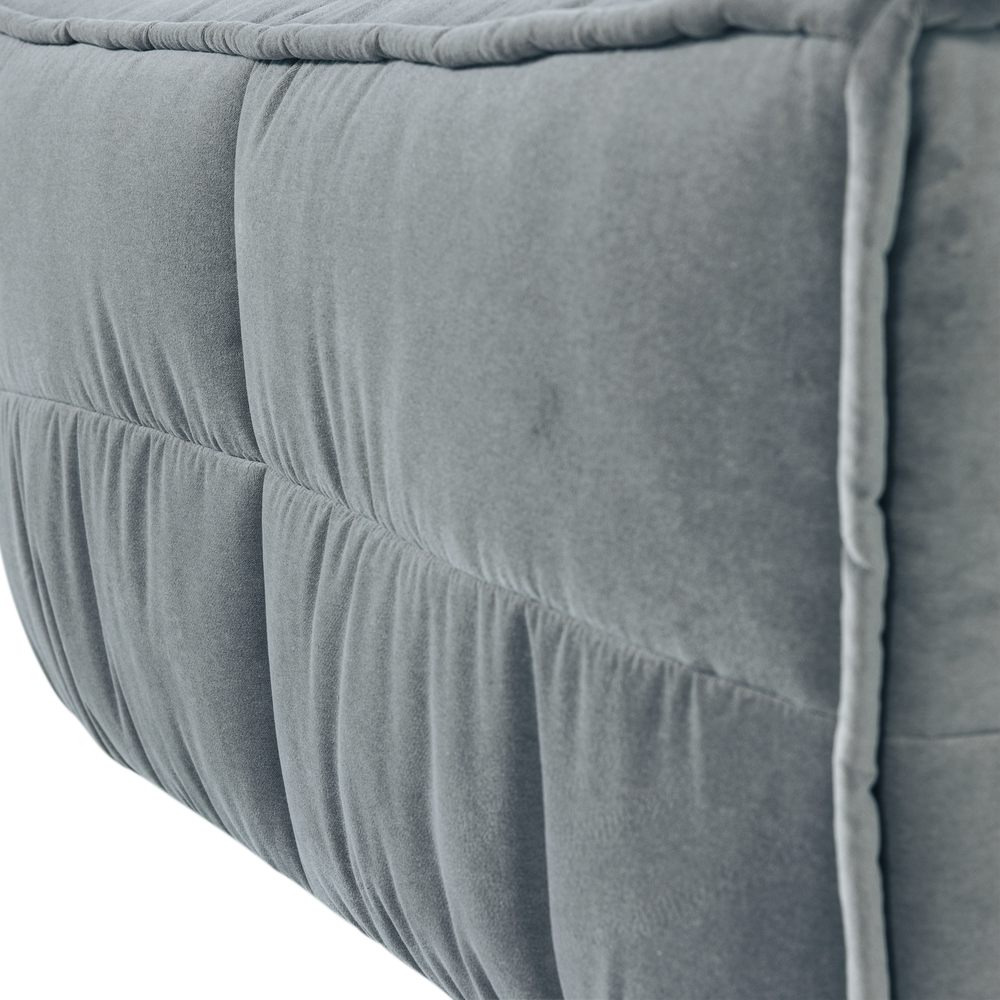 CLUSTER HOCKER VELVET TURQUOISE BLAUW