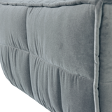 CLUSTER HOCKER VELVET TURQUOISE BLAUW