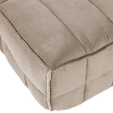 CLUSTER HOCKER VELVET CHOCOLADE WARM TAUPE