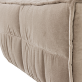 CLUSTER HOCKER VELVET CHOCOLADE WARM TAUPE