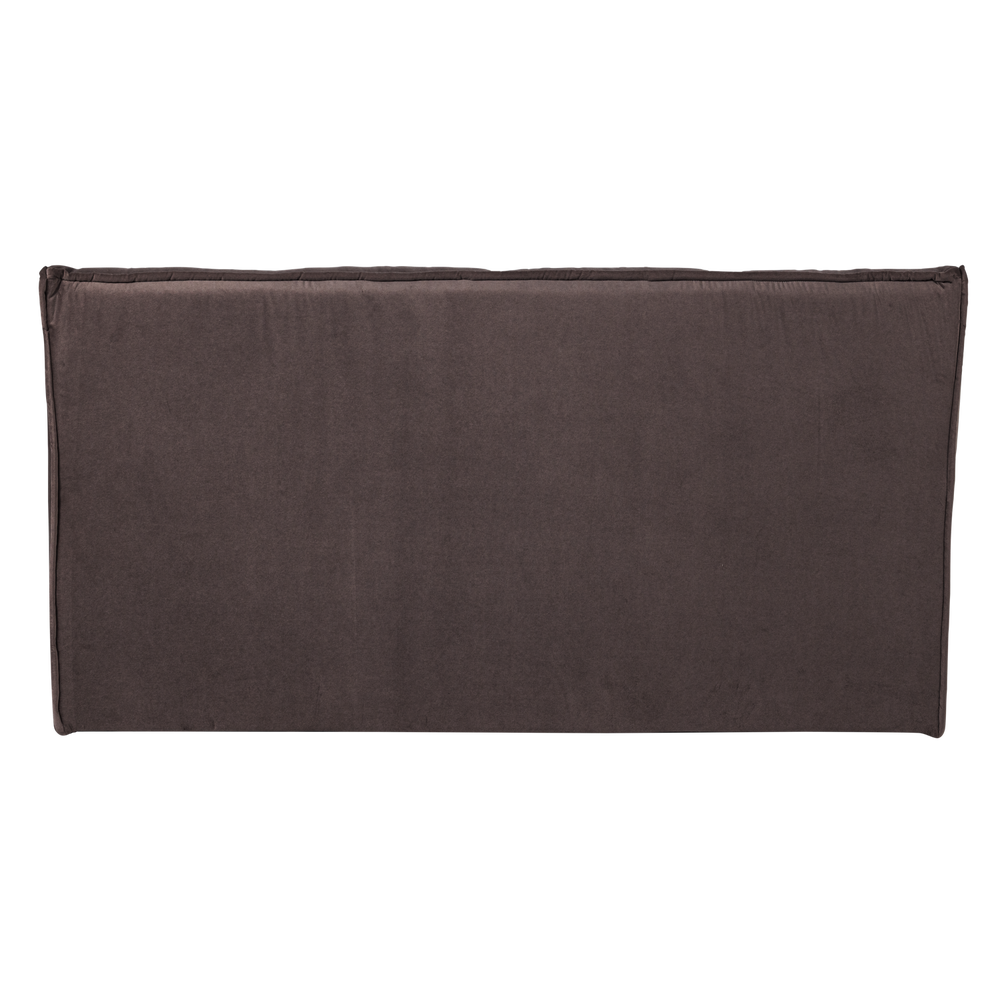 CLUSTER EETBANKJE MET RUGLEUNING VELVET CHOCOLADE BRUIN