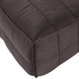 CLUSTER EETBANKJE MET RUGLEUNING VELVET CHOCOLADE BRUIN