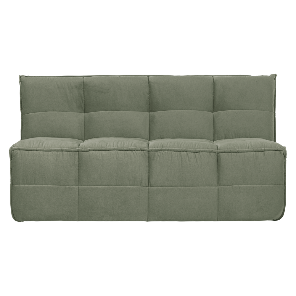 CLUSTER EETBANKJE MET RUGLEUNING VELVET PISTACHE GROEN