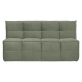 CLUSTER EETBANKJE MET RUGLEUNING VELVET PISTACHE GROEN