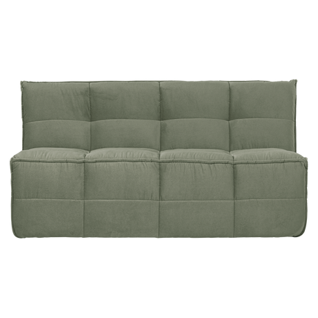 CLUSTER EETBANKJE MET RUGLEUNING VELVET PISTACHE GROEN