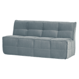 CLUSTER EETBANKJE MET RUGLEUNING VELVET TURQUOISE BLAUW