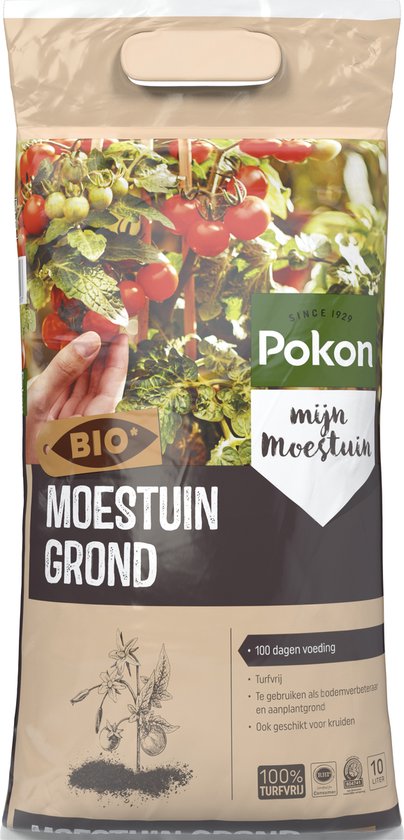 Pokon - BIO Moestuin grond 10 liter turfvrij