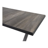 Uittrektafel Castilla zwart met kruispoot 204/264 x 102 cm - Lesli Living