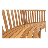 Ronde teakbank 200 cm