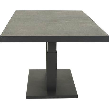 Verstelbare loungetafel Murcia zwart 140x85 cm - Lesli Living