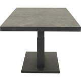 Verstelbare loungetafel Murcia zwart 140x85 cm - Lesli Living