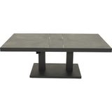 Verstelbare loungetafel Murcia zwart 140x85 cm - Lesli Living