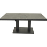 Verstelbare loungetafel Murcia zwart 140x85 cm - Lesli Living