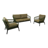 Loungeset Zavi Olijfgroen - Lesli Living