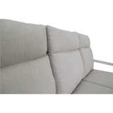 Loungebank Ohio crème 3-persoons