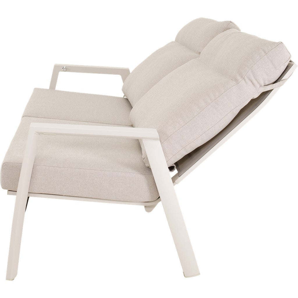 Loungebank Ohio crème 2-zits