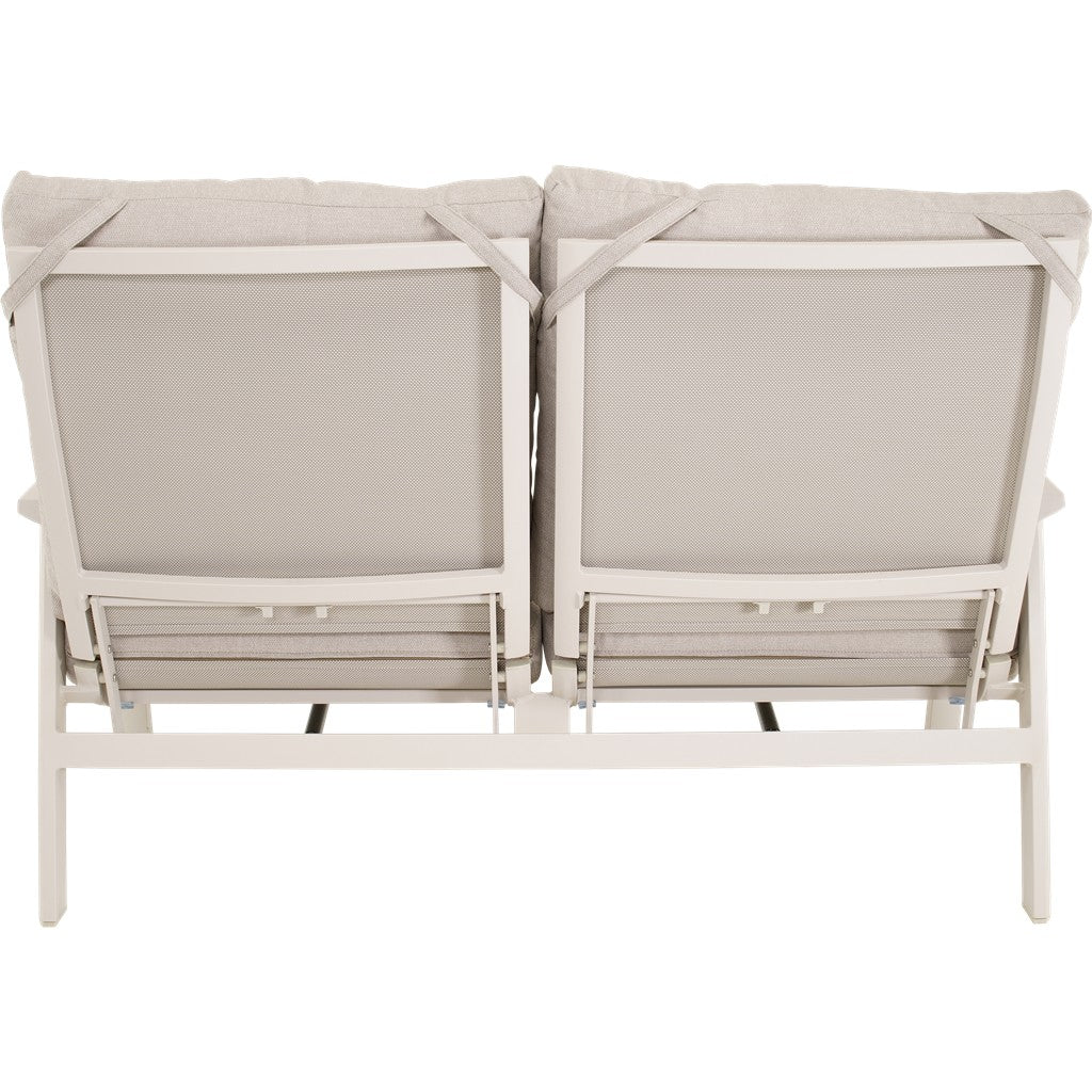 Loungebank Ohio crème 2-zits