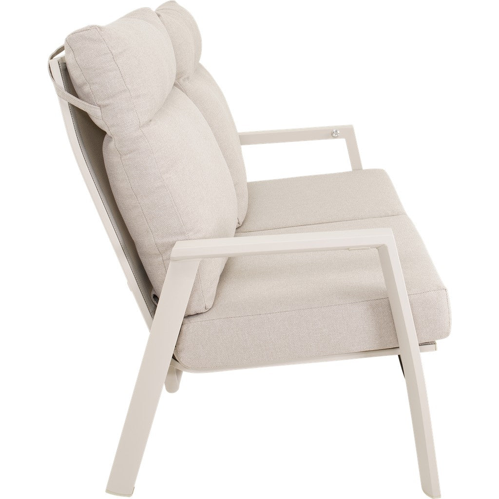Loungebank Ohio crème 2-zits