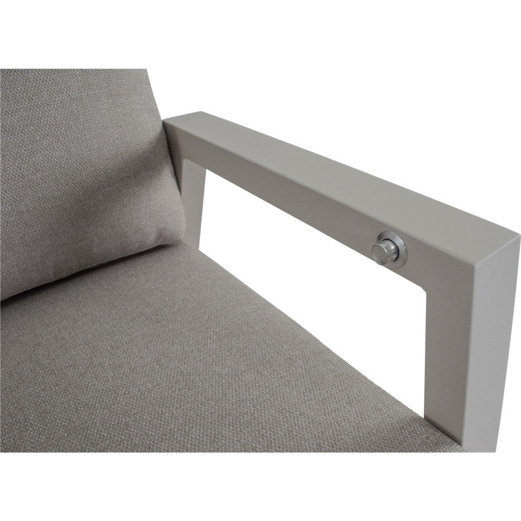 Loungebank Ohio crème 2-zits