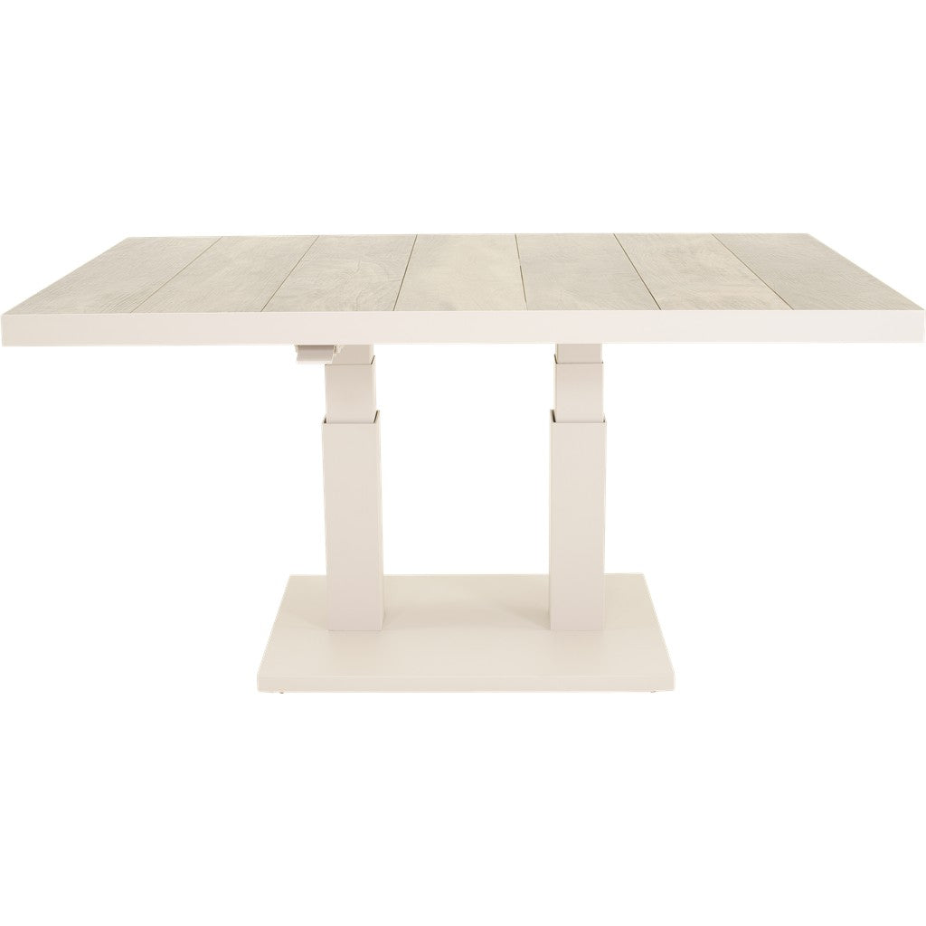 Loungetafel verstelbaar Prato Crema 140x85cm - Lesli Living