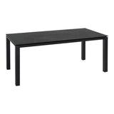 Tafel Monte Carlo Zwart 180x90cm - Lesli Living