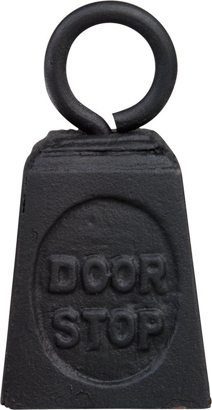 Deurstopper gewicht gietijzer - zwart - Esschert design