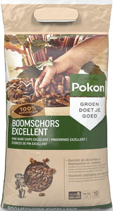 Zak boomschors Excellent 10 l met Pokon Groen-doet-je-goed label