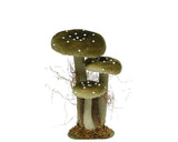 Paddenstoel polyester fluweel grassorti 3col assorti