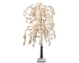 Micro LED boom pvc white flower steady buiten