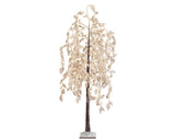 Micro LED boom pvc white flower steady buiten