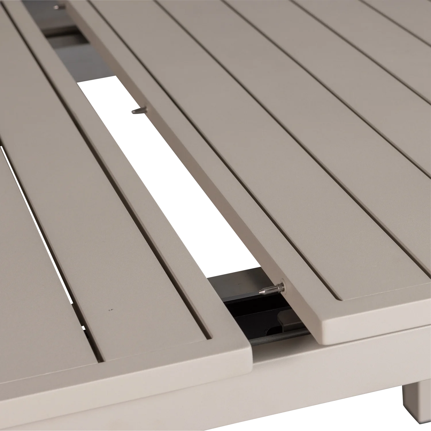 WOOOD - Mobile uitschuifbare tuintafel alu zand 240x100/180x100cm