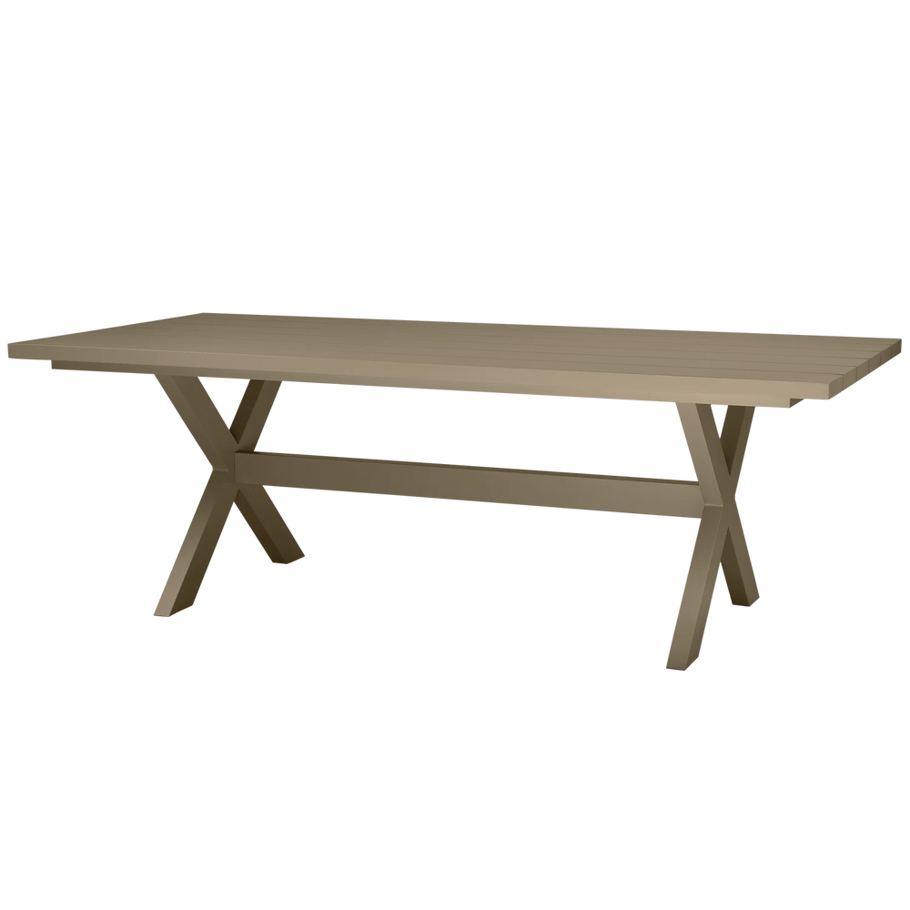 WOOOD - Delta picknick tuintafel aluminium groen/zand 220x100cm
