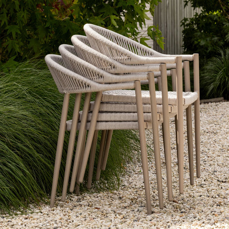 YELLOW TUINSTOEL TOUW/ALUMINIUM LICHTGRIJS