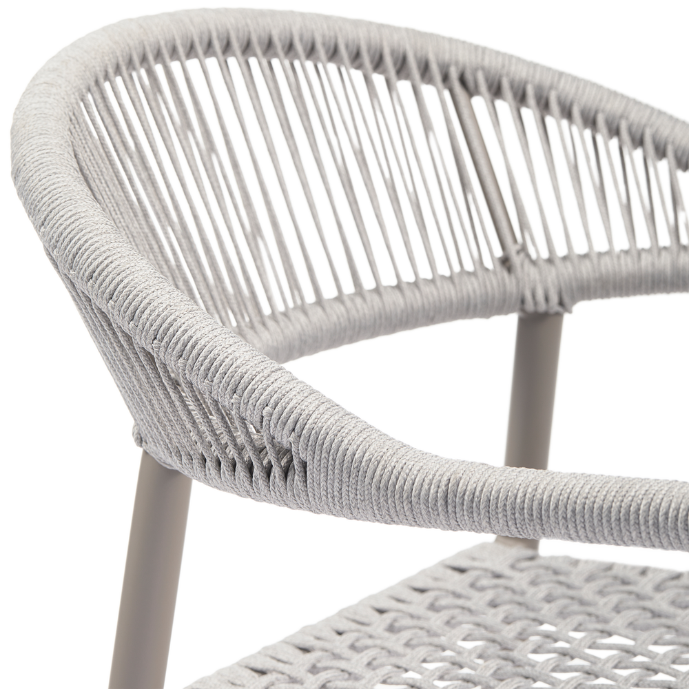 YELLOW TUINSTOEL TOUW/ALUMINIUM LICHTGRIJS