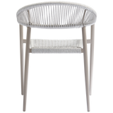 YELLOW TUINSTOEL TOUW/ALUMINIUM LICHTGRIJS - SET VAN 2