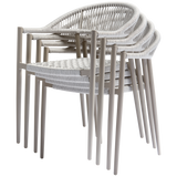 YELLOW TUINSTOEL TOUW/ALUMINIUM LICHTGRIJS