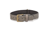 Beeztees halsband van grijs Balacron met metalen gesp en verstelgaten