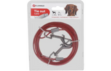 Flamingo aanlegkabel rood in verpakking, met metalen bevestigingen, 300 cm