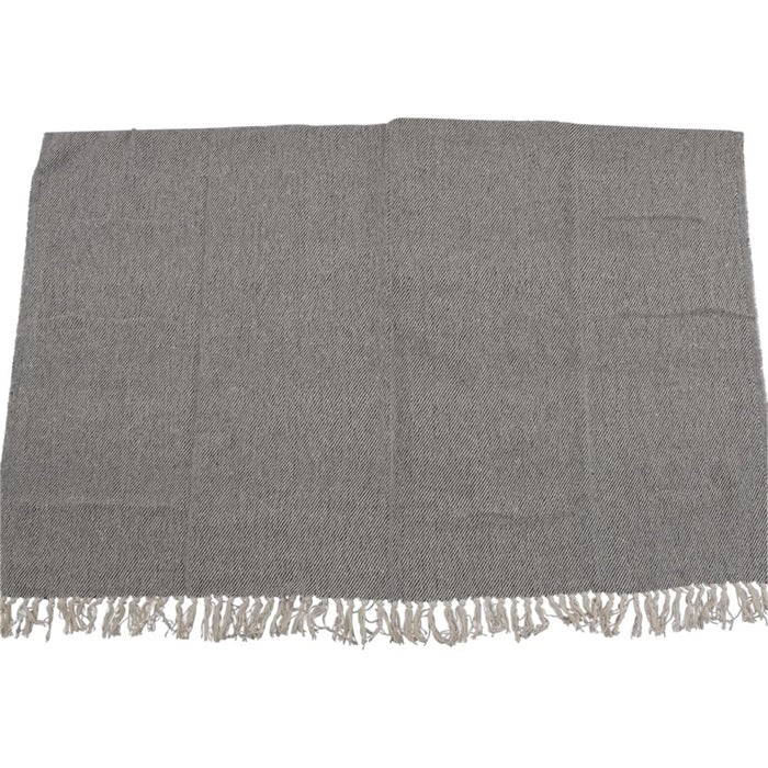 Plaid beige/zwart , 125x150cm