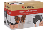 Flamingo - Hondenluiers Dipy - Wit - XS - 28 - 40 cm