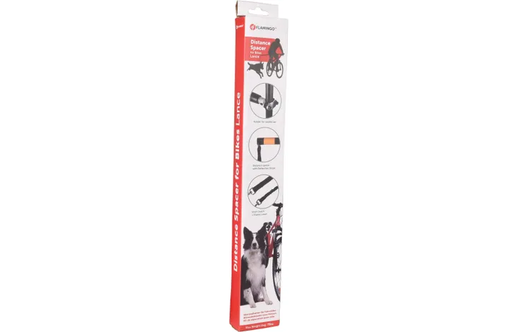 Flamingo Hondenfietsbeugel - Lance - Zwart - 60 cm