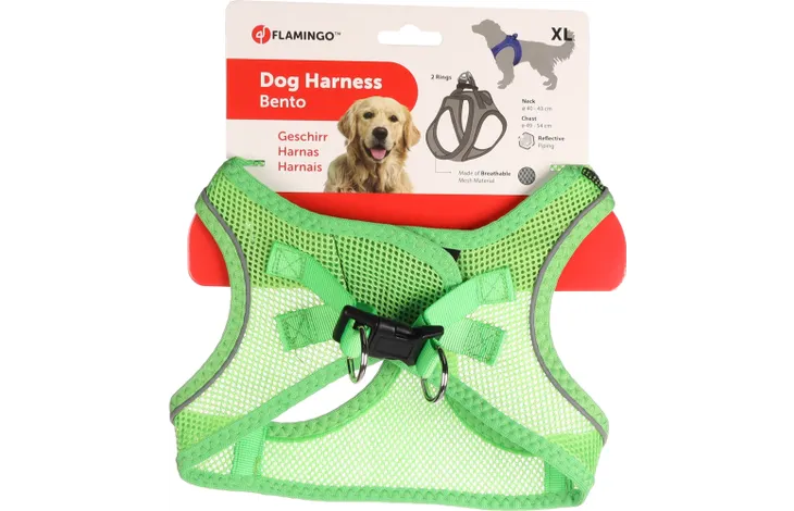 Flamingo - Harnas Step&Go Bento Groen XL