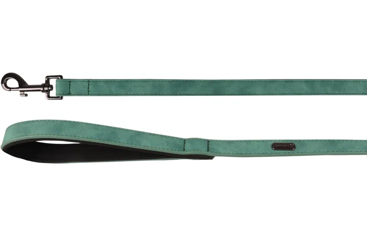 Flamingo looplijn van groen neopreen, 130 cm, met metalen ring en gesp