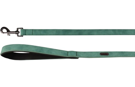 Flamingo looplijn van groen neopreen, 130 cm, met metalen ring en gesp