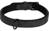 Flamingo - Halsband met neopreen Delu Zwart L | 42-52cm x 25mm x 7mm