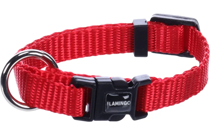 Flamingo - Halsband Ziggi Rood XXS | 15-25cm x 10mm x 2mm