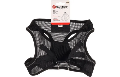 Flamingo - Harnas Step&Go Bento Zwart XXL