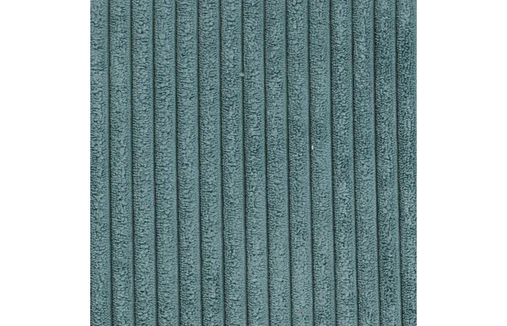 Blauwe fluwelen stof met verticale ribbels, close-up textuur.