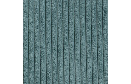 Blauwe fluwelen stof met verticale ribbels, close-up textuur.