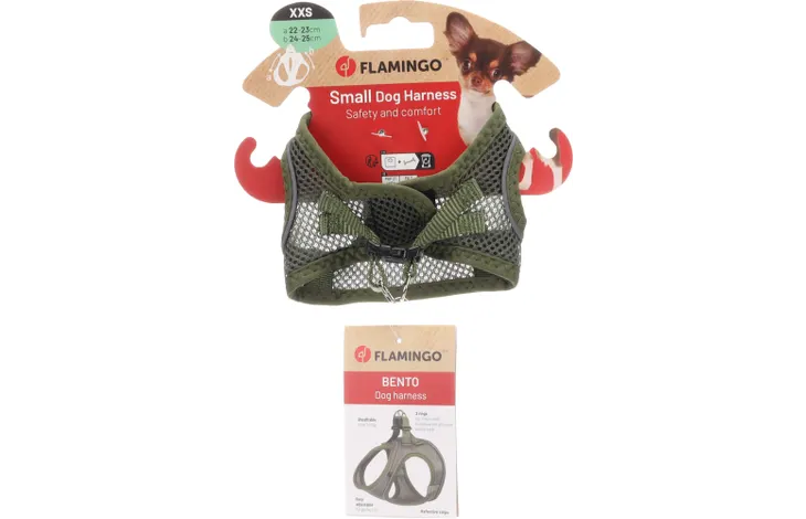 Flamingo - Harnas Step&Go Bento Khaki XXS